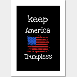 Keep America Trumpless Usa Flag Posters and Art